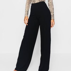 Stretchy High Waist Straight Leg Work Slacks